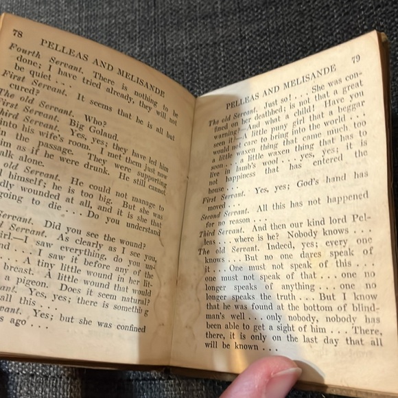 1921 Pelleas and Melisande - Maeterlinck Little Leather Library Book - Picture 5 of 13